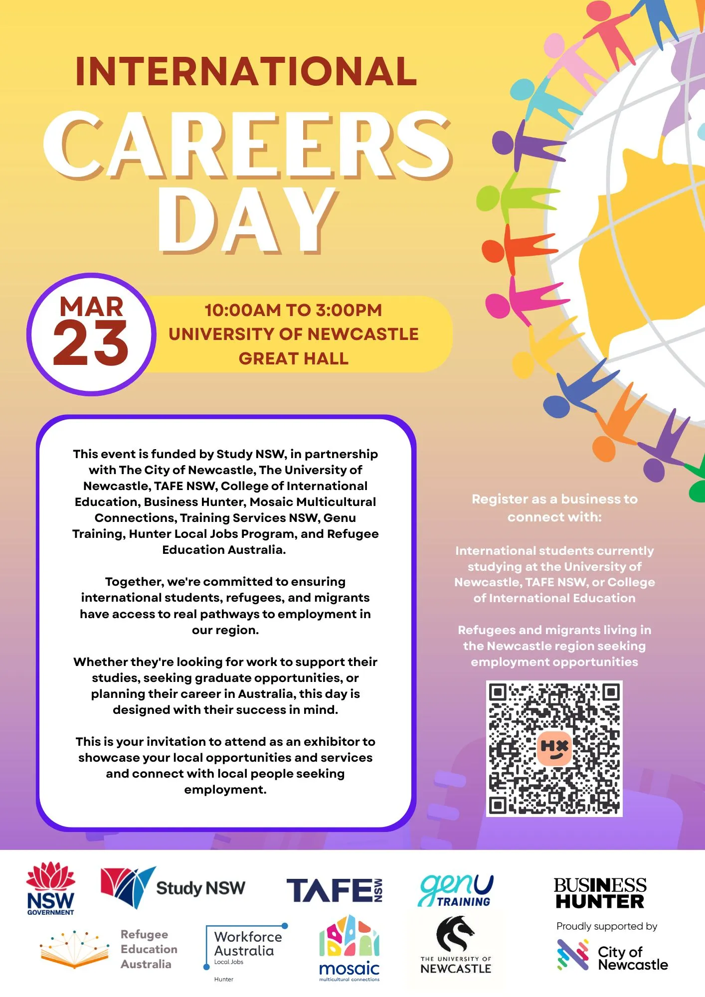 Business Invitation Flyer International Careers Day Business Invitation Flyer International Careers Day